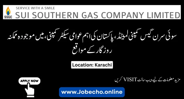 Sui Southern Gas Company Job 2024